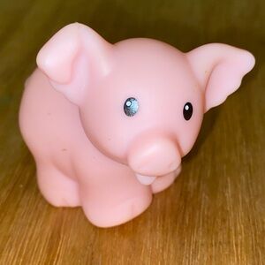 Fisher Price Little People Pink Farm Pig Turned Head